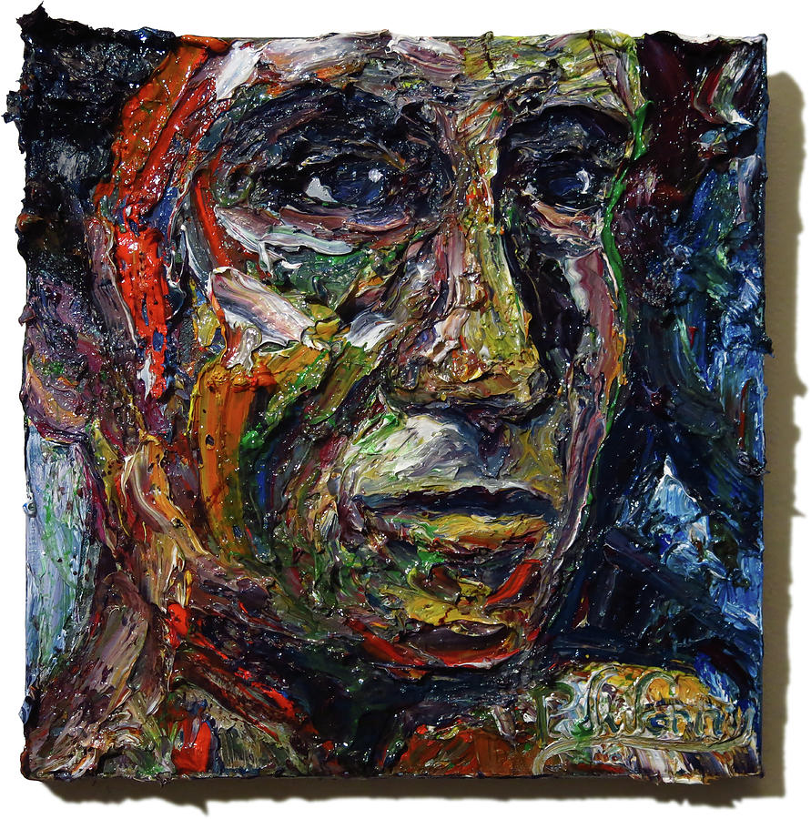 x264- expressionism modern people face portrait impressionism art-Man ...