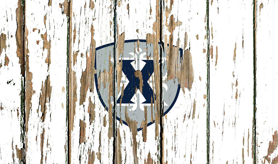 Xavier University Vintage College Logo Peeling Barn Wood Paint Mixed ...