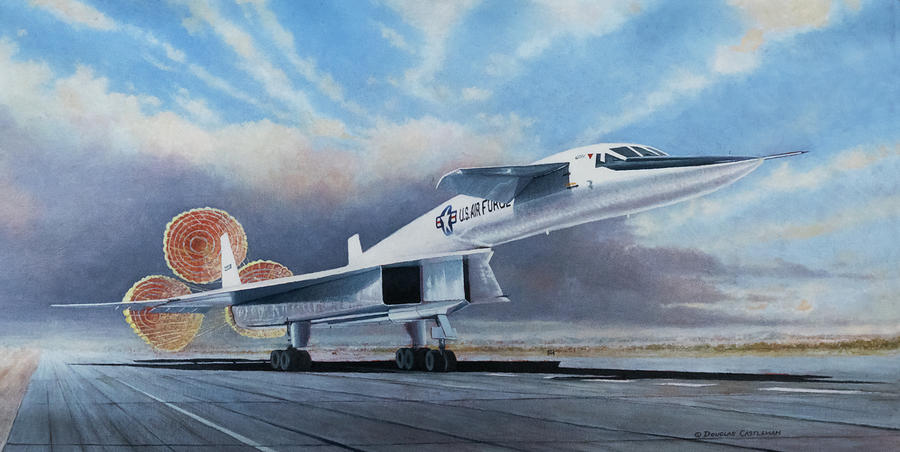 Xb-70a Landing Painting
