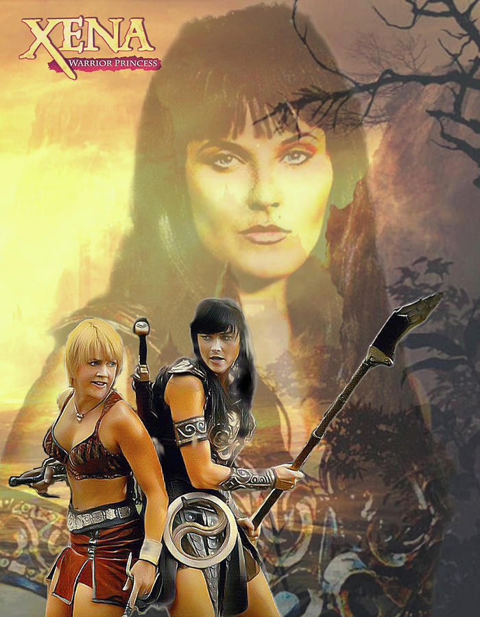 Xena and Gabrielle Digital Art by MamaGoose Designs | Pixels