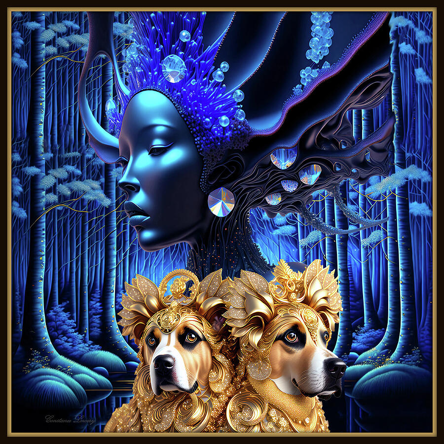 Xenomorph Of The Blue Forest Digital Art