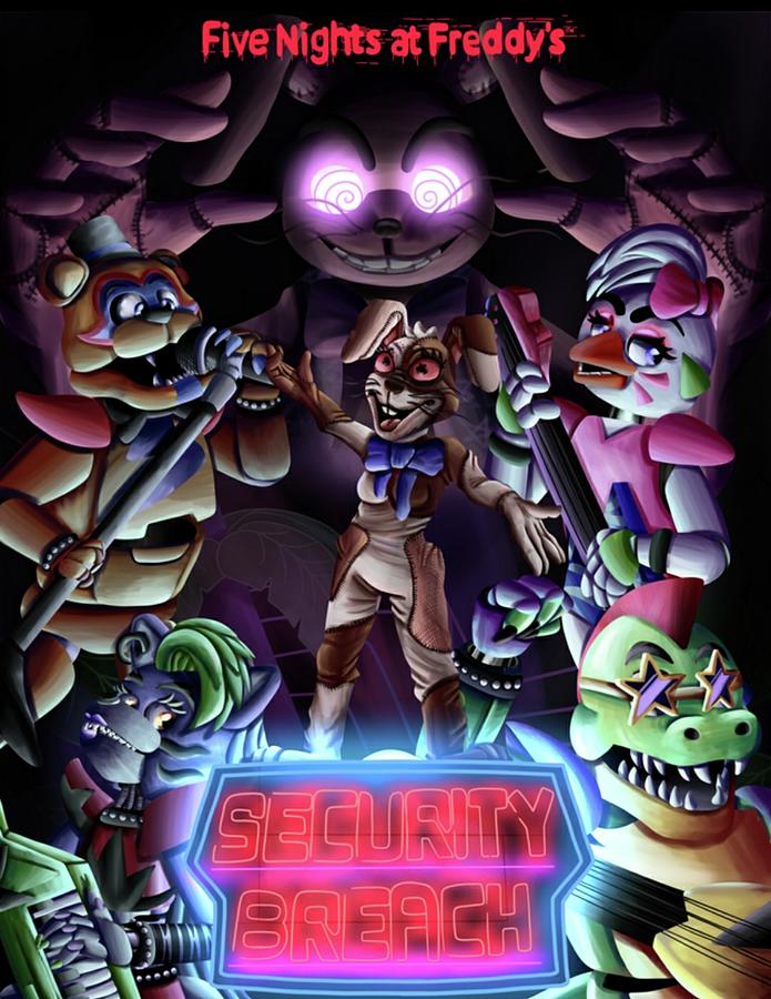 Fnaf Security Breach Poster by Leona Beck - Fine Art America