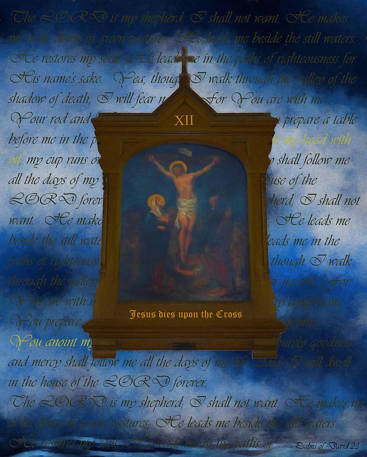 XII Jesus Dies Upon The Cross Digital Art by Joan Stratton