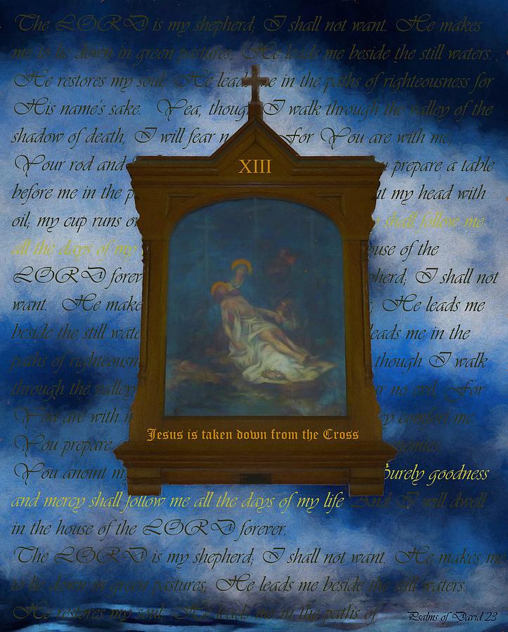 XIII Jesus Is Taken Down From The Cross Digital Art by Joan Stratton