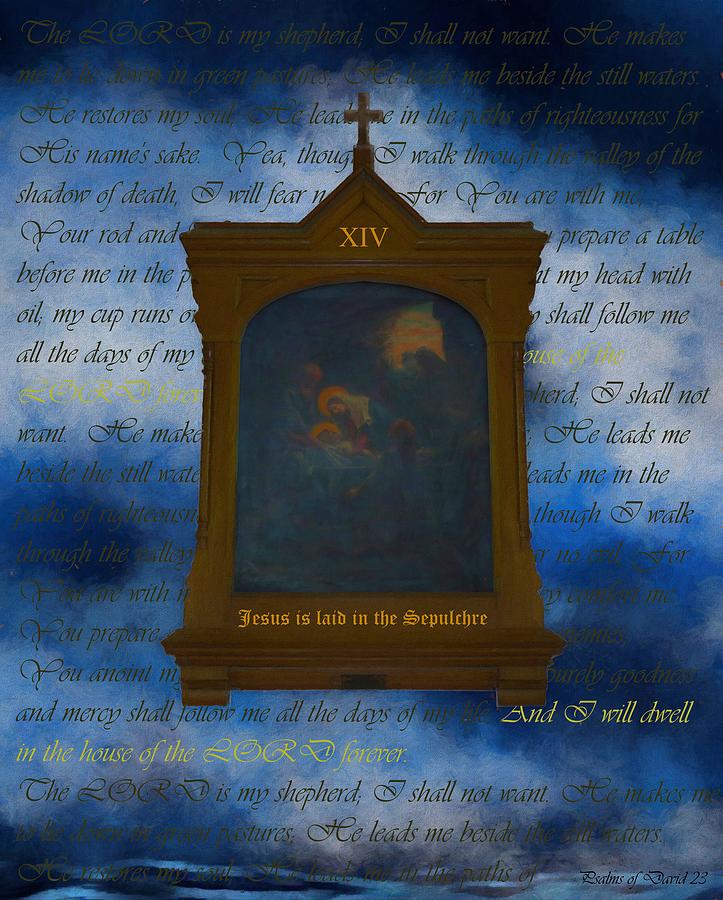 XIV Jesus Is Laid In The Sepulchre Digital Art by Joan Stratton