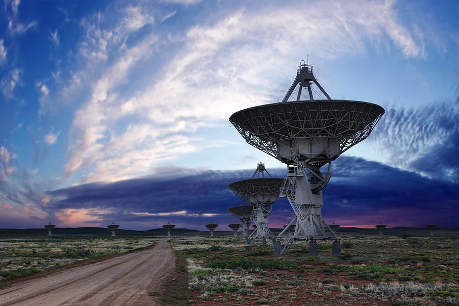XL radio telescopes twilight Photograph by Sharply_done