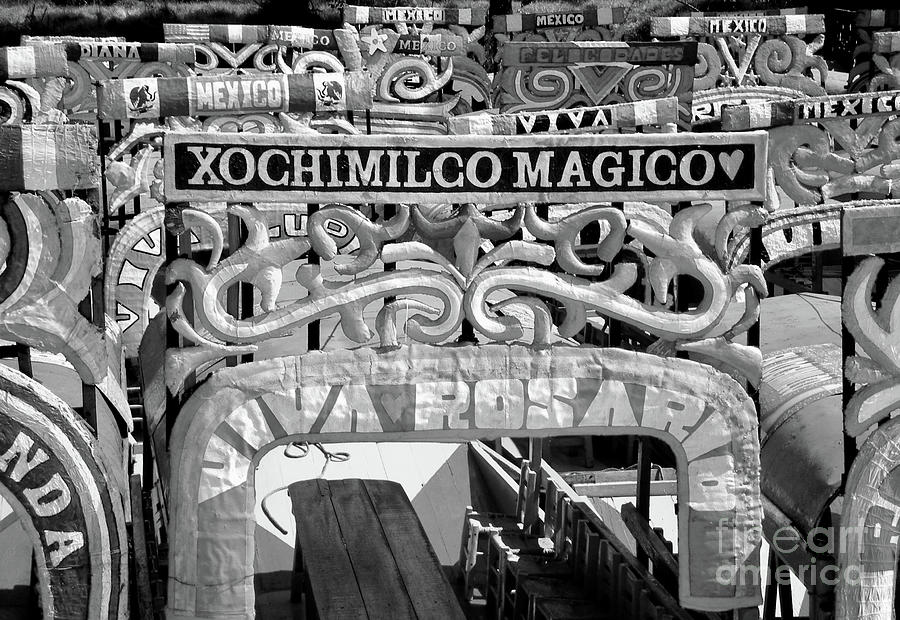 Xochimilco Magico BW Photograph By Juan Cortes - Pixels