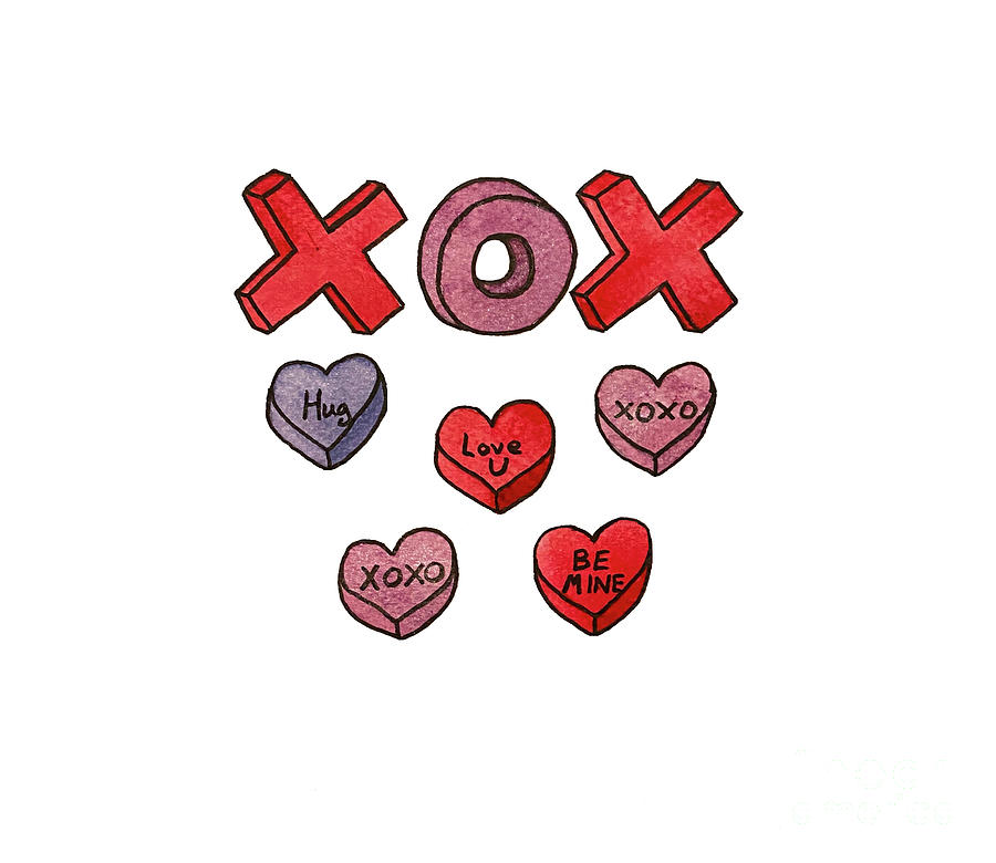 Xoxo Mixed Media by Lisa Neuman