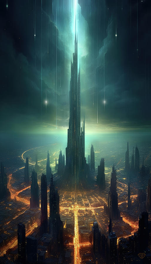 Magic Digital Art - XVI - The Tower by Stefano Patane