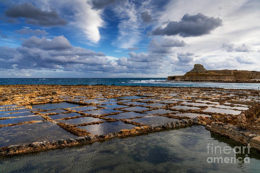 Landmark Photograph - Xwejni Bay Salt Pans by Nando Lardi