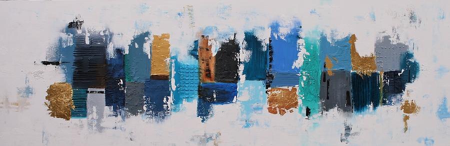Xxxl Abstract Blue Essence Textured Abstract Painting Painting