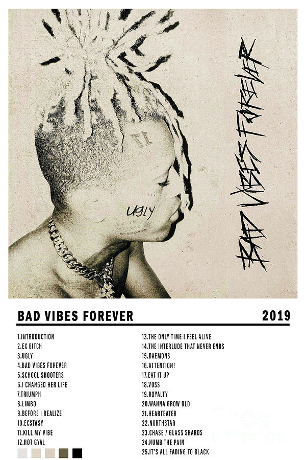 Xxxtentacion Bad Vibes Forever Digital Art By Pdartace Fine Art America