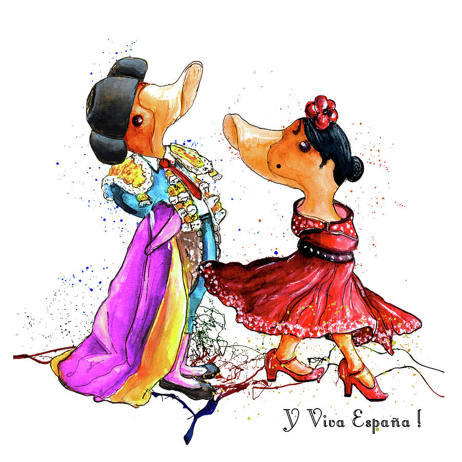 Y Viva Espana Painting by Miki De Goodaboom