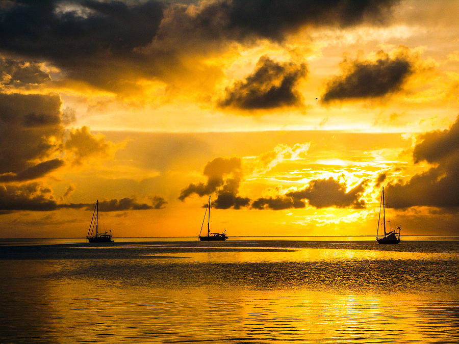 Yacht Bay Sunset Photograph by Sascha Grabow