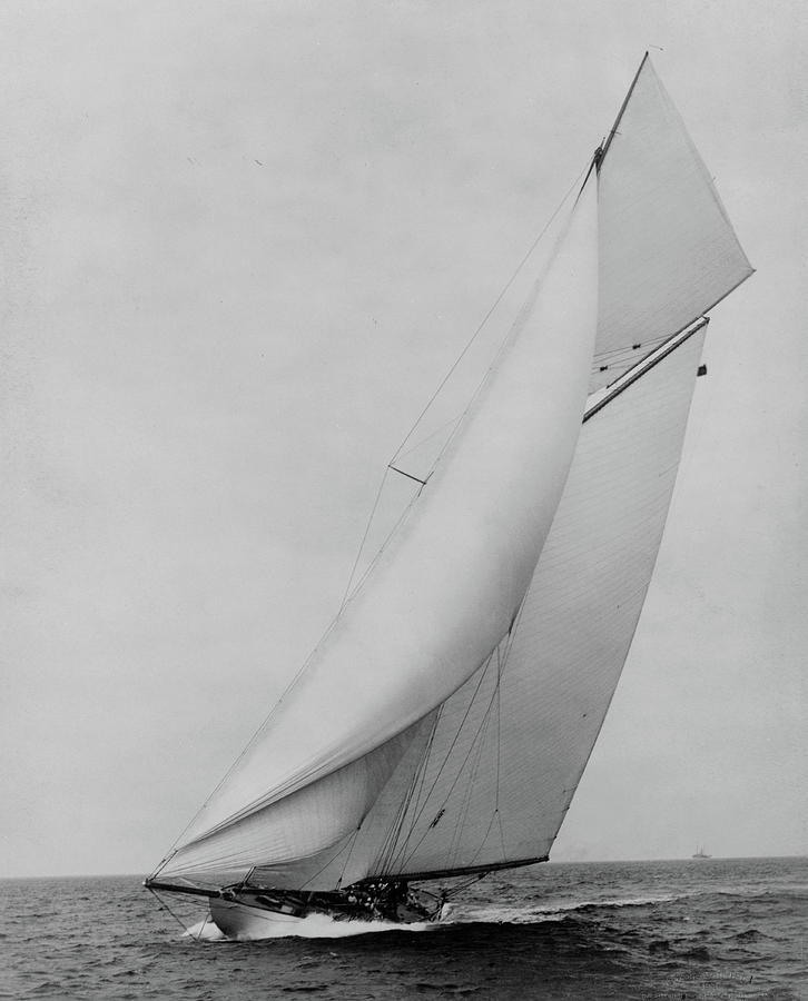 Cup Painting - Yacht Columbia, 1901 by Charles Edwin Bolles
