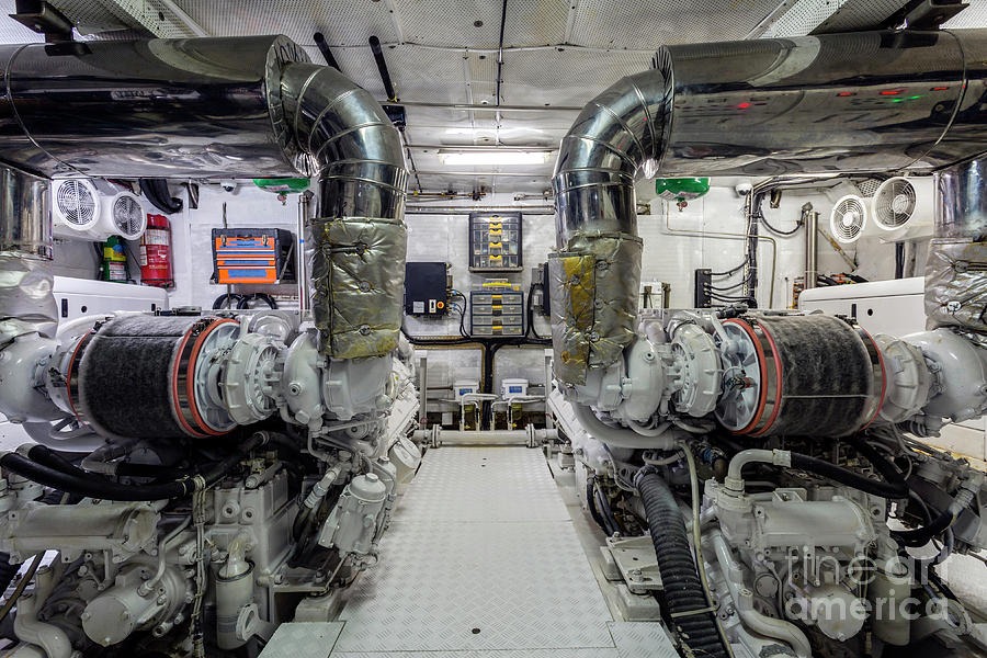 yacht boat engine room