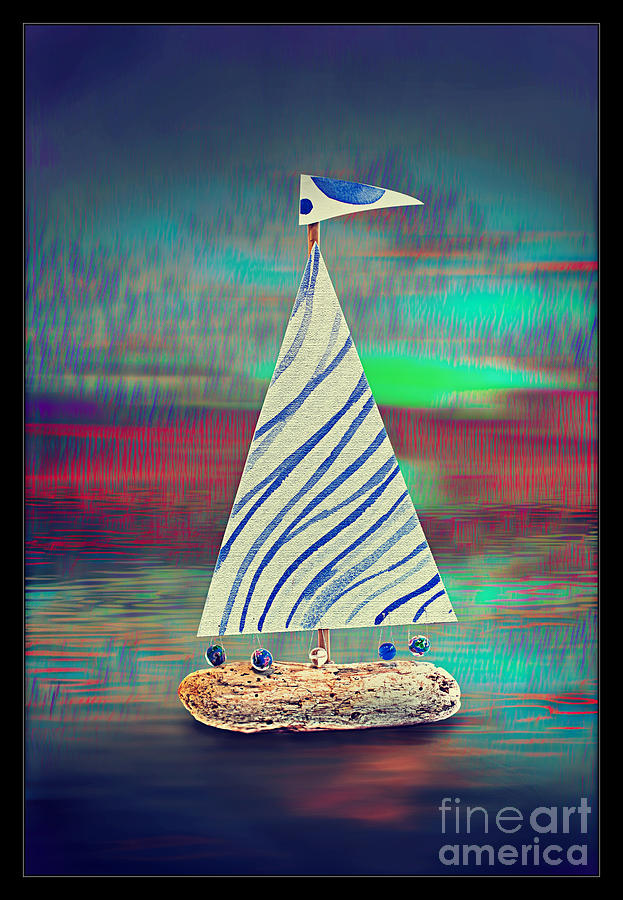 Yacht Digital Art by Nick Eagles