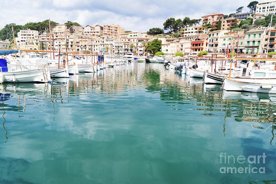 Yachts in Port Soller, Mallorca Photograph by Anastasy Yarmolovich