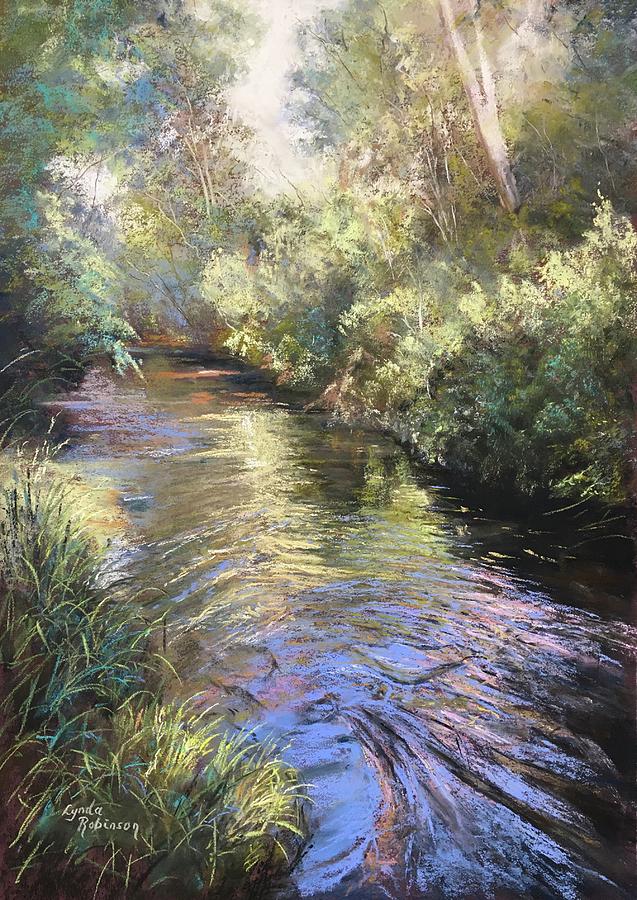 Yackandandah Creek Painting by Lynda Robinson