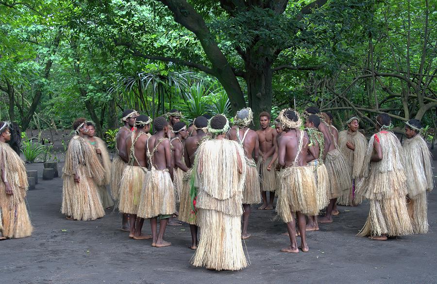 Yakel Tribal Dance To Yasur Photograph