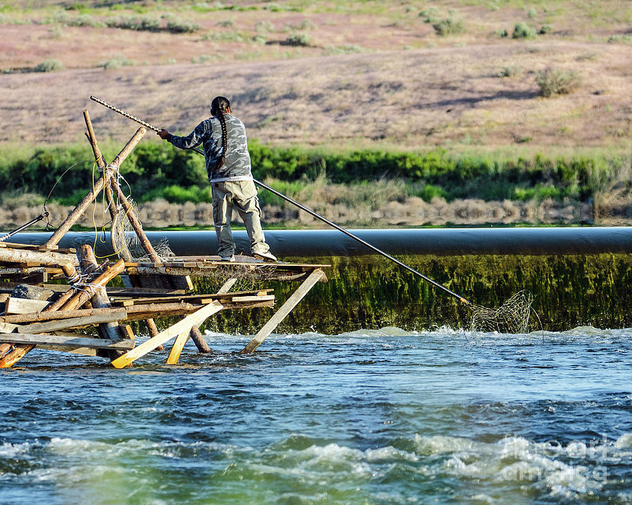 Yakima River Salmon Fishing Platform Photograph by William Meeuwsen