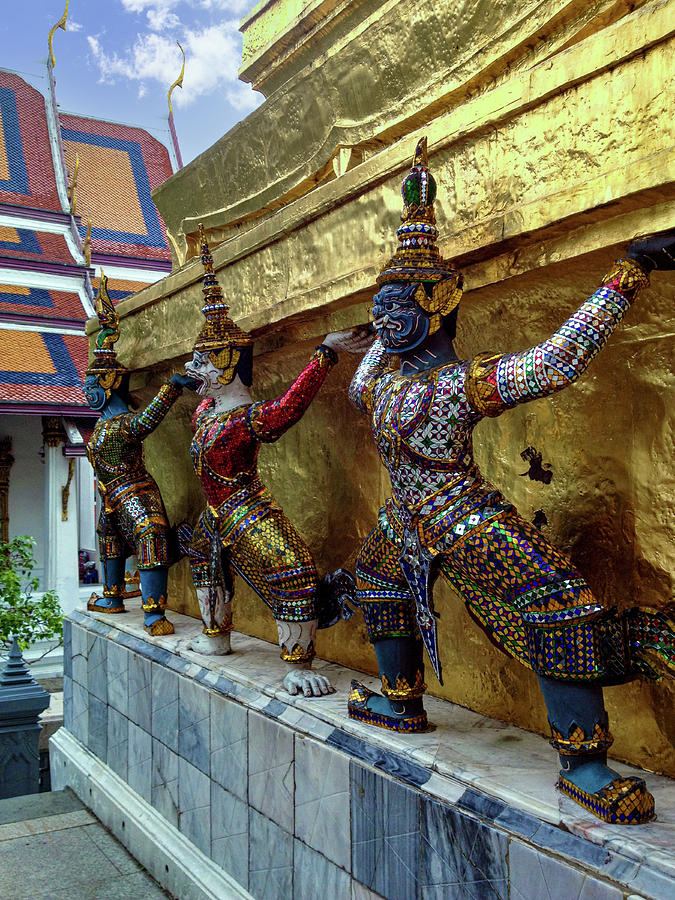 Yaksha Demon Guardians at Wat Phra Kaew Photograph by Christine Ley