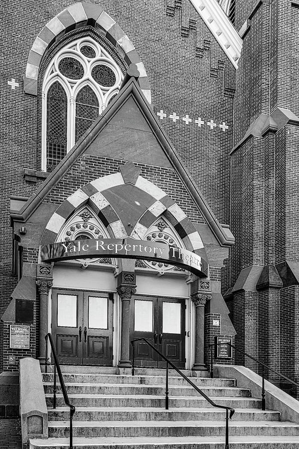 Yale Repertory Theatre BW Photograph by Susan Candelario