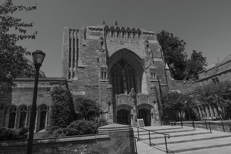 Yale University building in black and white Photograph by Eldon McGraw