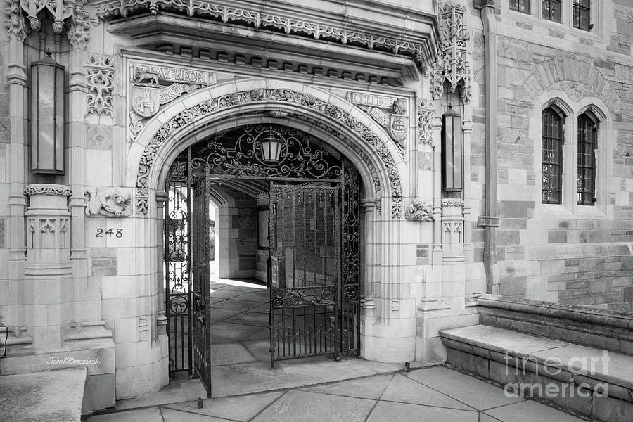 Yale University Davenport College Gate Photograph by University Icons
