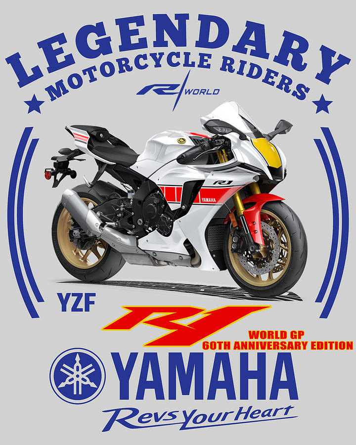 Yamaha YZF R1 motorcycle Block Giant Wall Art Poster