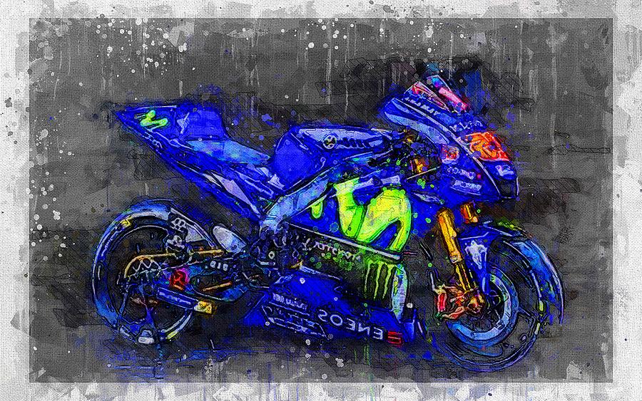 Yamaha YZR M1 sportbikes 8k 2017 bikes racing motorcycles MotoGP Yamaha ...