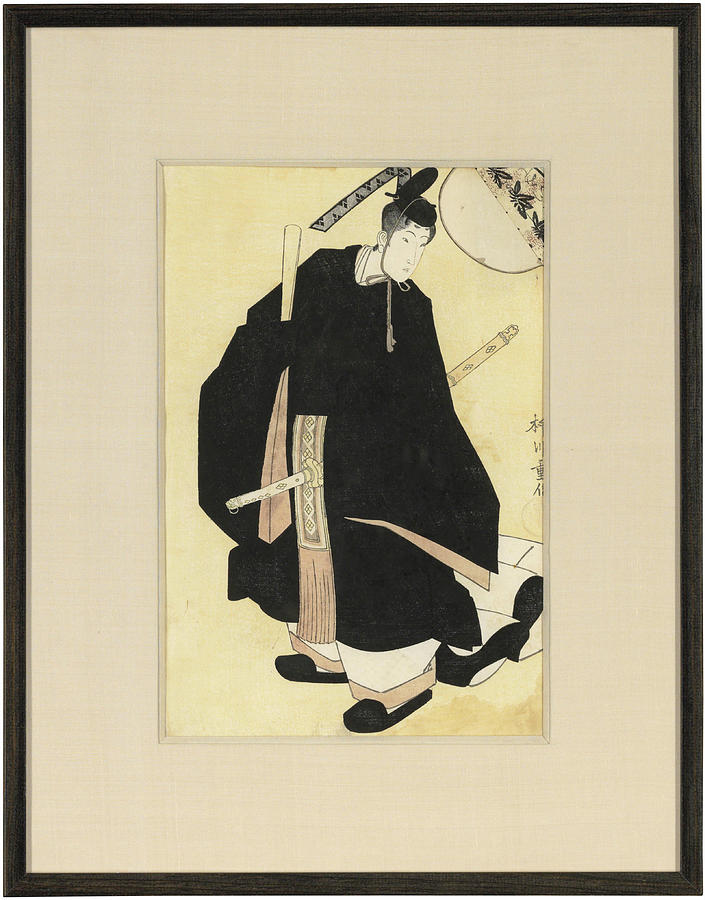 YANAGAWA SHIGENOBU 1787-1832 Momotsuru of the Kaideya as the God of Writing Painting by Arpina Shop