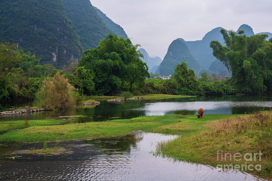 Yangshuo China Landscape Photograph by Mike Reid - Pixels