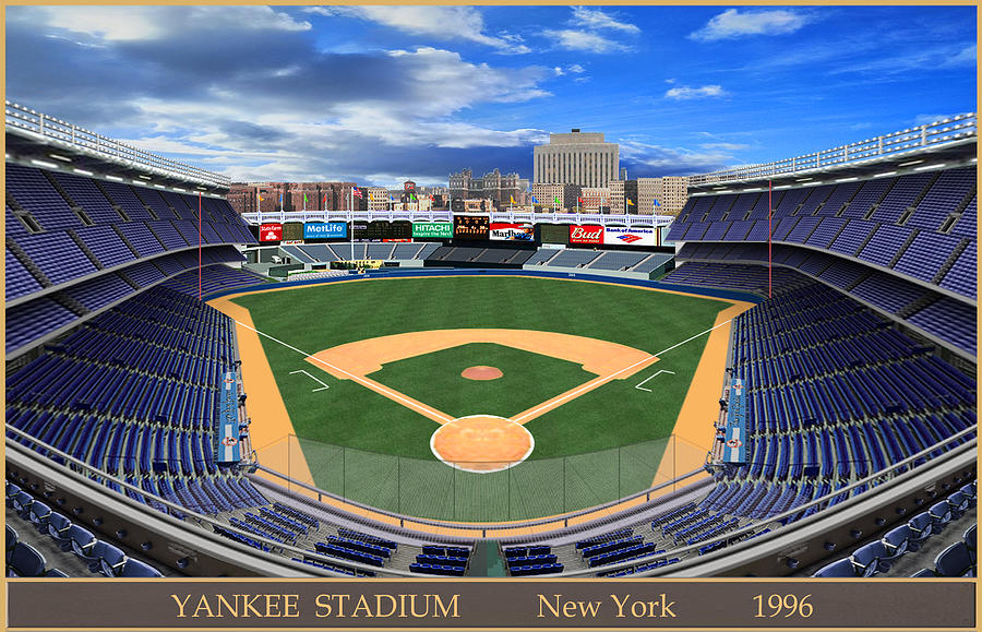 Yankee Stadium 1996 Digital Art by Gary Grigsby