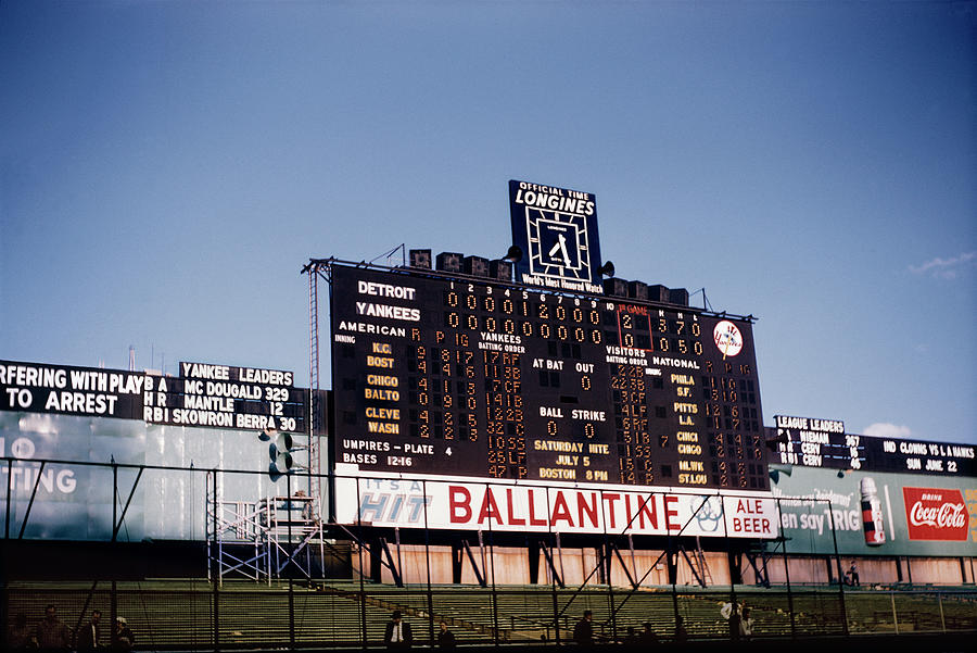 Yankee Stadium June 15 1958 Photograph by Paul Plaine Pixels