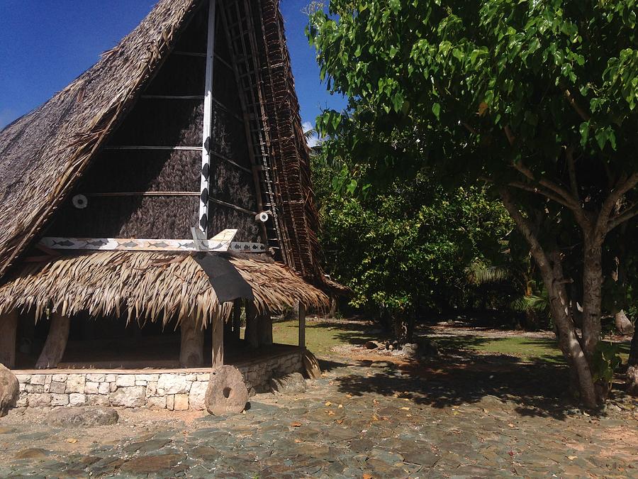 Yap Digital Art - Yapese mens hut  by Renae Ferrer