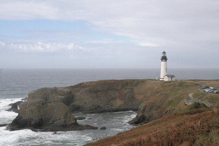 Landmark Photograph - Yaquina Head and Lighthouse  by Ray Finch