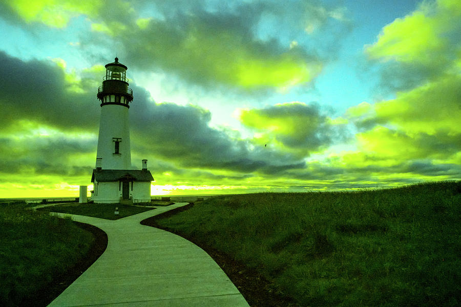 Yaquina Head Lighthouse Newport Oregon Photograph