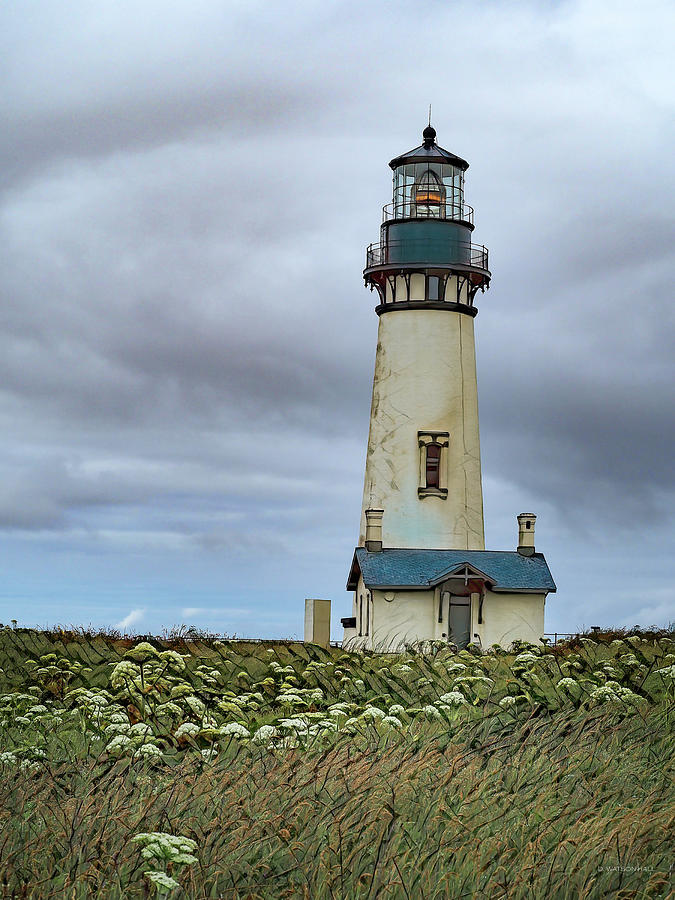 Yaquina Head Lighthouse, Yaquina, Newport, Oregon Digital Art