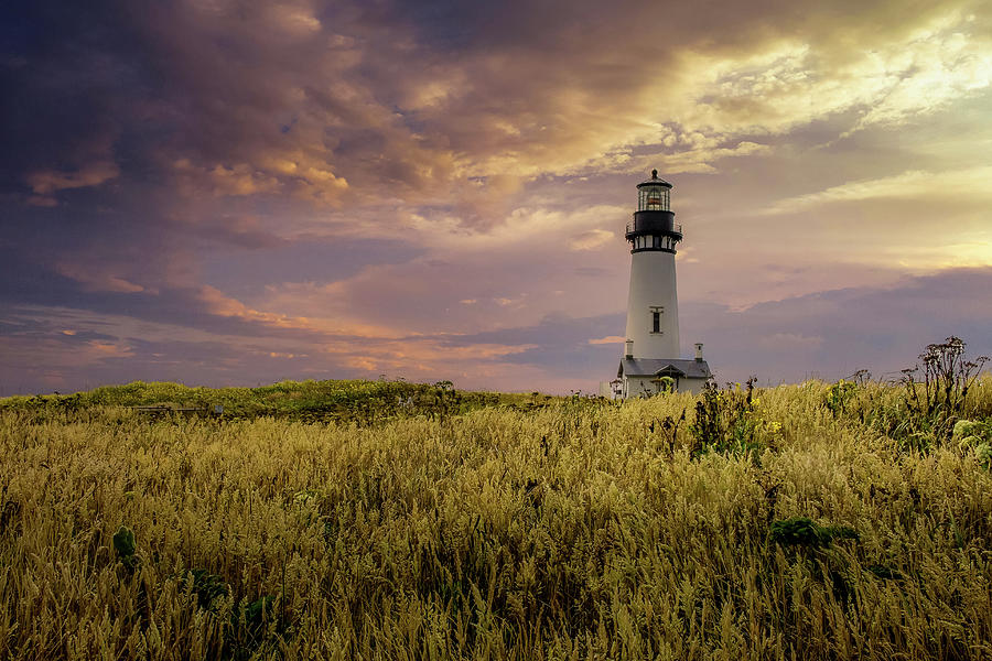 Lighthouse Photograph - Yaquina Lighthouse by Brian Venghous