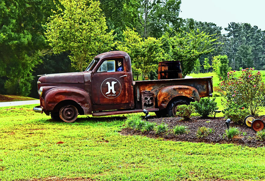 Yard Art - Old Truck 002 Photograph by George Bostian