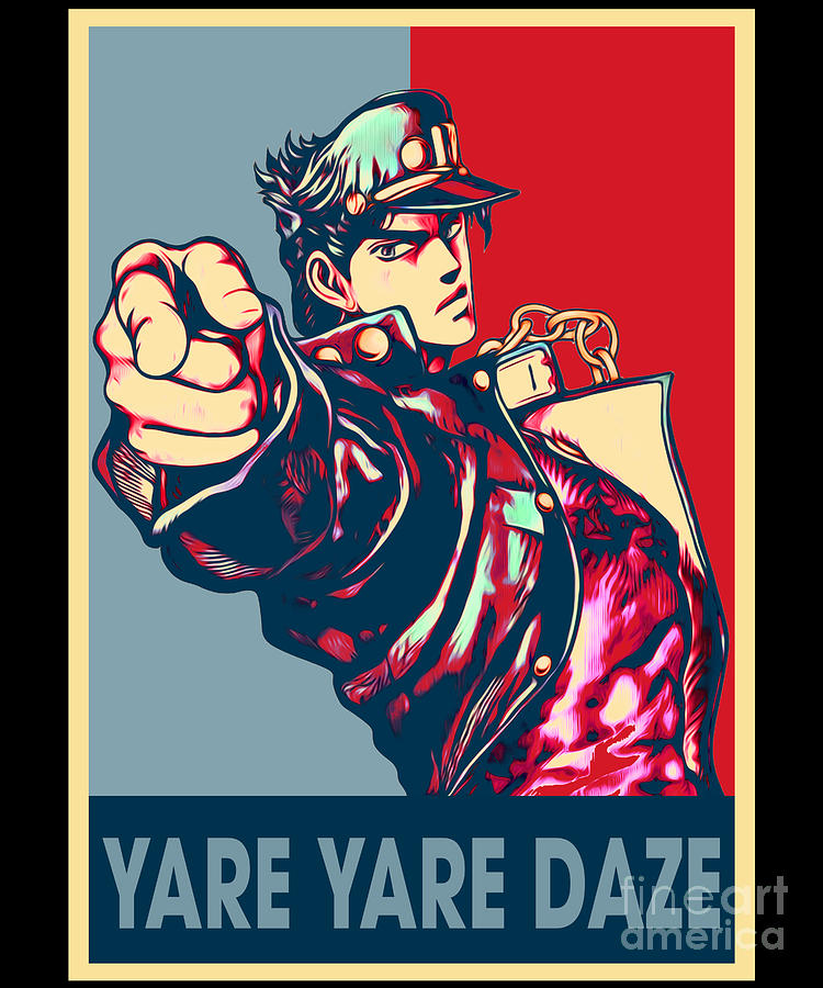 Yare Yare Daze Jojos Bizarre Adventure Jotaro Kujo Drawing By Fantasy Anime Pixels