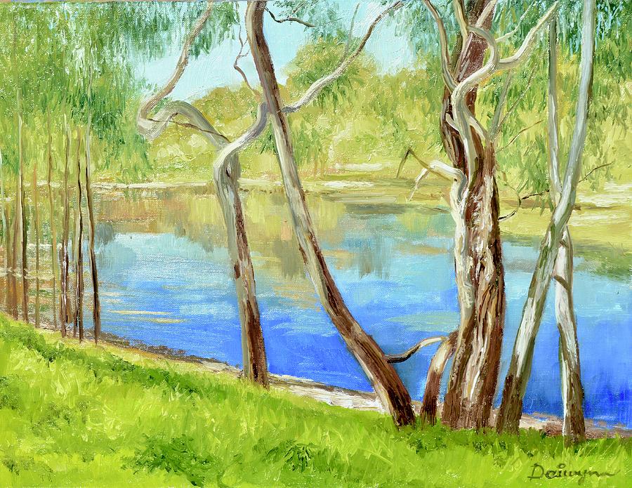 Yarra River Billabong Painting by Dai Wynn