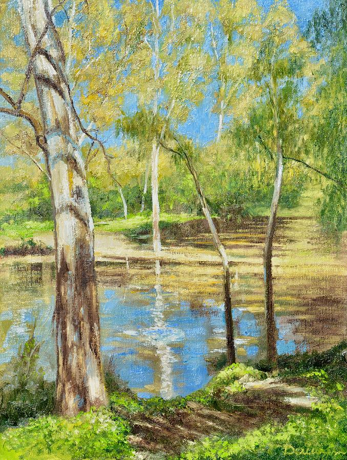 Yarra River In Spring Flood Painting by Dai Wynn