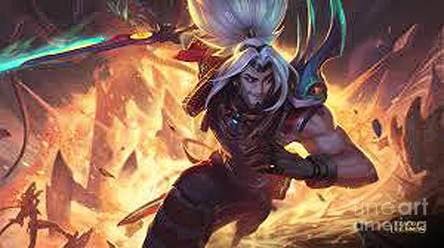 Cool Painting - Yasuo by Powell Finley