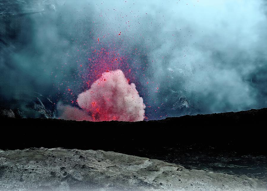 Yasur Eruption Abstract Photograph by Heidi Fickinger
