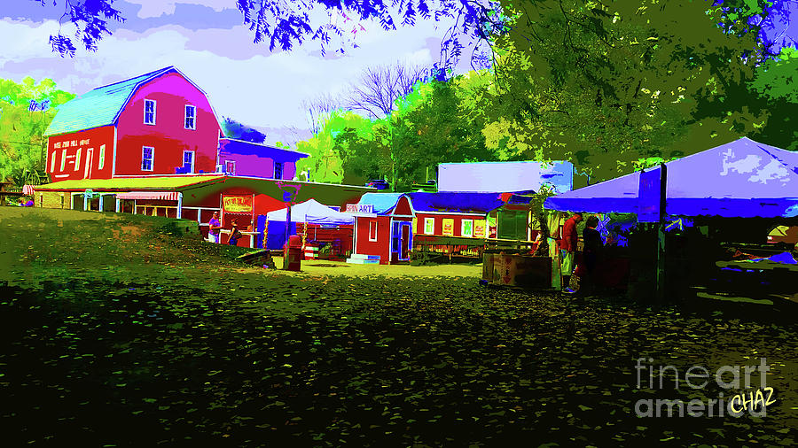 Yates Cider Mill Center Painting by CHAZ Daugherty
