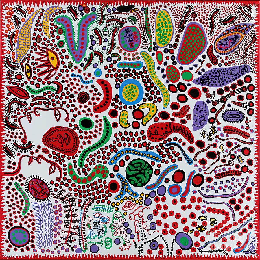 Yayoi Kusama Endless Life of People Painting by Patricia Reynolds ...