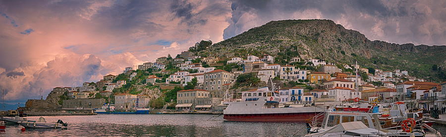 Ydra greek island panorama 6 Photograph by Photo By Dimitrios Tilis