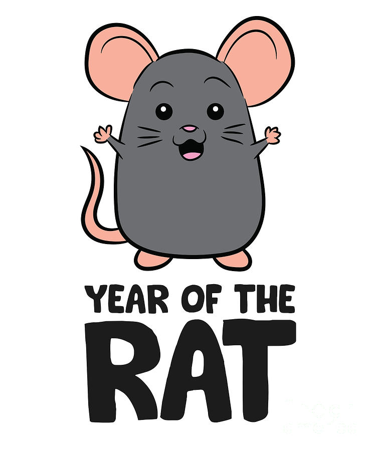 Year Of The Rat Funny Rat Tapestry - Textile by EQ Designs | Fine Art ...